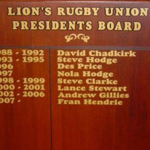 timber honour board 